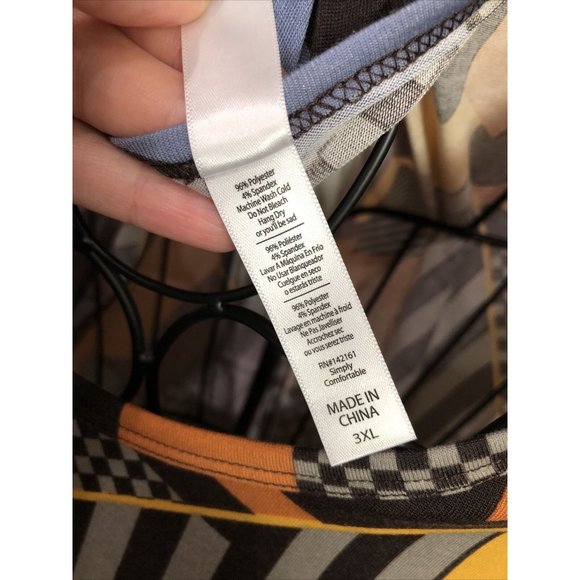 Lula Rose Short Sleeve Top 3X - Picture 5 of 5